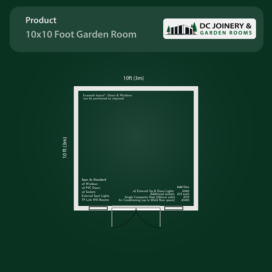 10x10 Insulated Garden Room