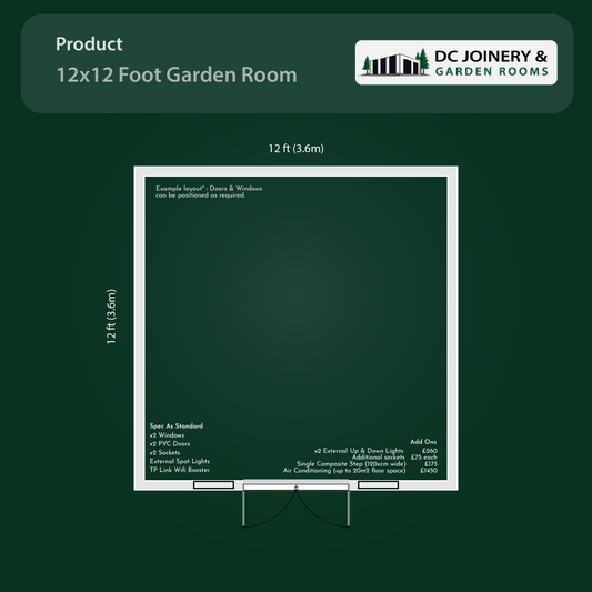 12x12 Insulated Garden Room