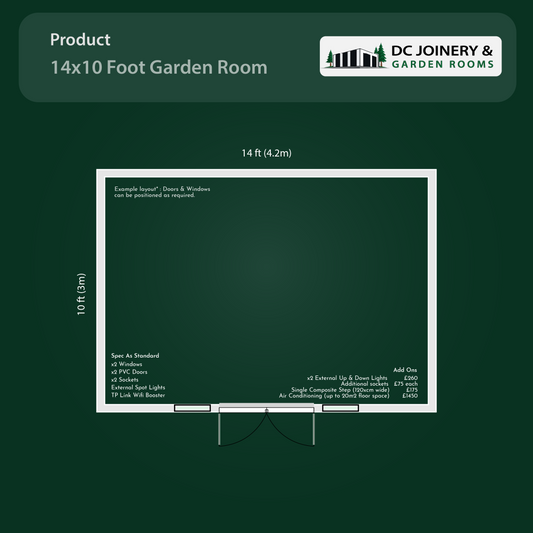 14x10 Insulated Garden Room