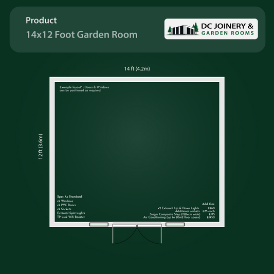 14x12 Insulated Garden Room
